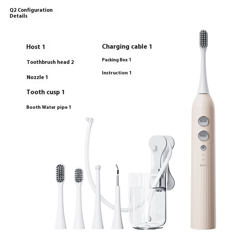 Three-in-one Waterproof Smart Electric Toothbrush Oral Irrigator