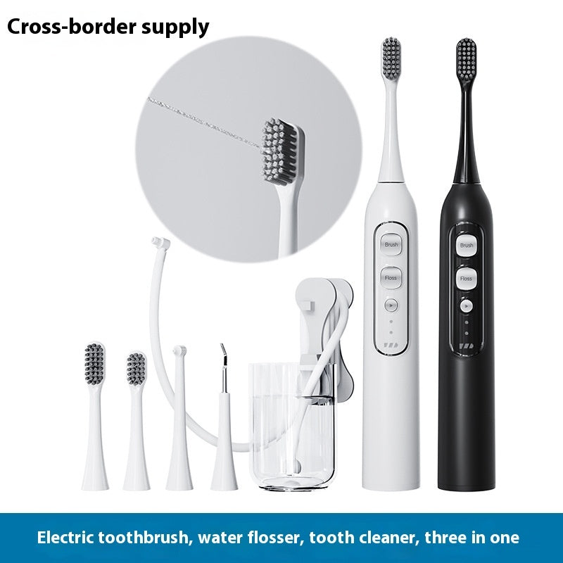 Three-in-one Waterproof Smart Electric Toothbrush Oral Irrigator