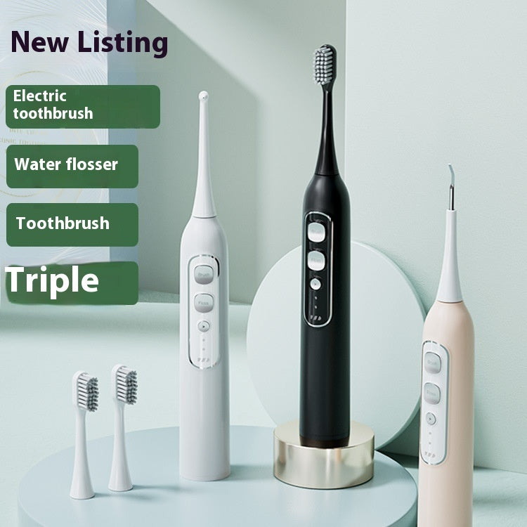 Three-in-one Waterproof Smart Electric Toothbrush Oral Irrigator