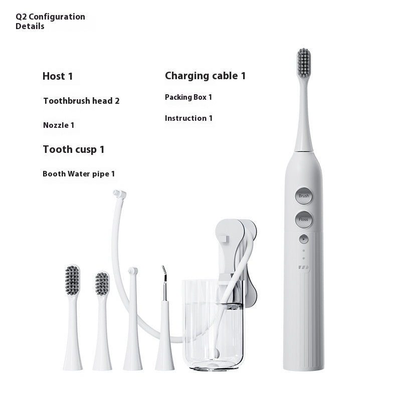 Three-in-one Waterproof Smart Electric Toothbrush Oral Irrigator
