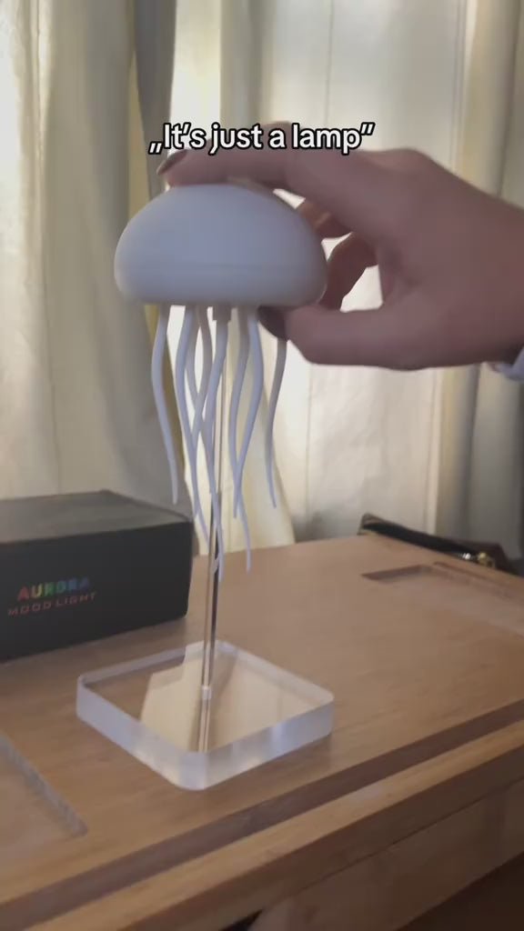 Jellyfish Mood Lamp LED Jellyfish Night Light Portable Jellyfish Lamp Jellyfish Decorations Smart Table Lamp For Bedside Desk